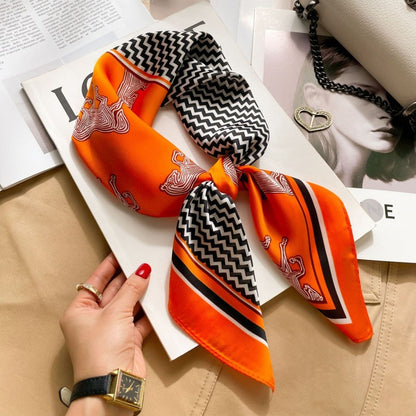 2026 Model 70 Silk-Like Collection Small Square Scarf, High-End Thin Scarf for Spring and Summer Sun Protection, Wholesale from Manufacturer