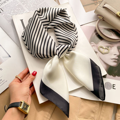 2026 Model 70 Silk-Like Collection Small Square Scarf, High-End Thin Scarf for Spring and Summer Sun Protection, Wholesale from Manufacturer