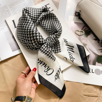 2026 Model 70 Silk-Like Collection Small Square Scarf, High-End Thin Scarf for Spring and Summer Sun Protection, Wholesale from Manufacturer