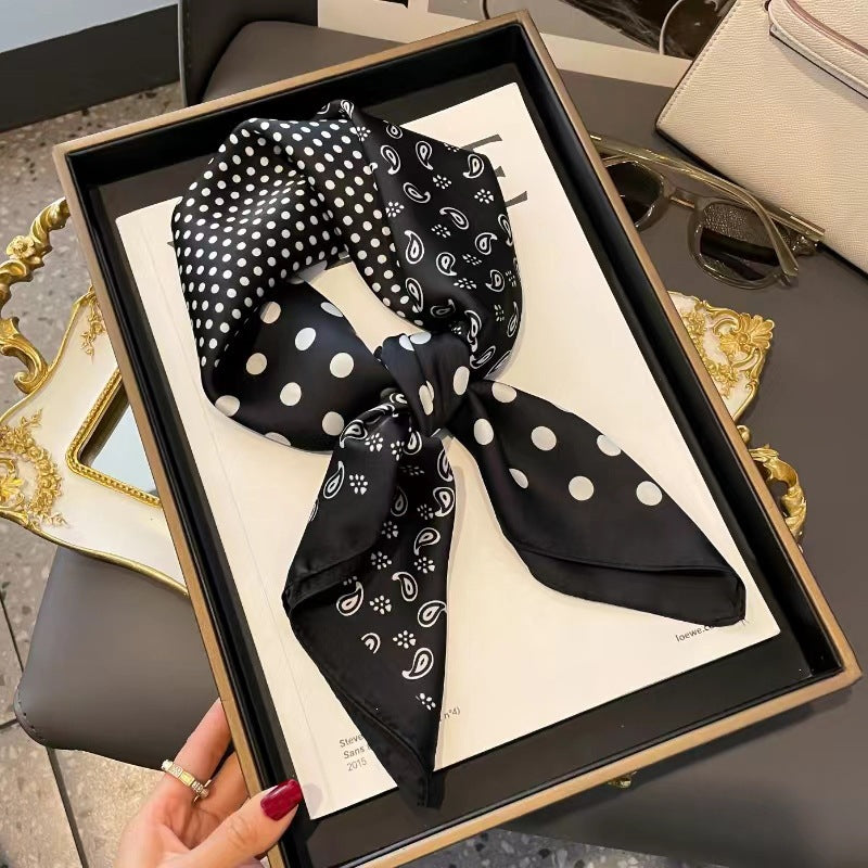2026 Model 70 Silk-Like Collection Small Square Scarf, High-End Thin Scarf for Spring and Summer Sun Protection, Wholesale from Manufacturer