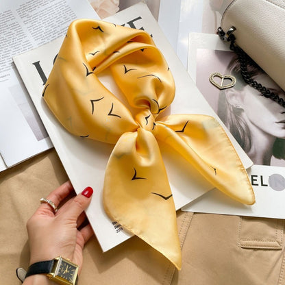 2026 Model 70 Silk-Like Collection Small Square Scarf, High-End Thin Scarf for Spring and Summer Sun Protection, Wholesale from Manufacturer