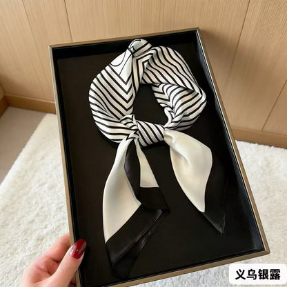 2026 Model 70 Silk-Like Collection Small Square Scarf, High-End Thin Scarf for Spring and Summer Sun Protection, Wholesale from Manufacturer