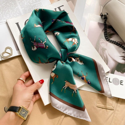 2026 Model 70 Silk-Like Collection Small Square Scarf, High-End Thin Scarf for Spring and Summer Sun Protection, Wholesale from Manufacturer