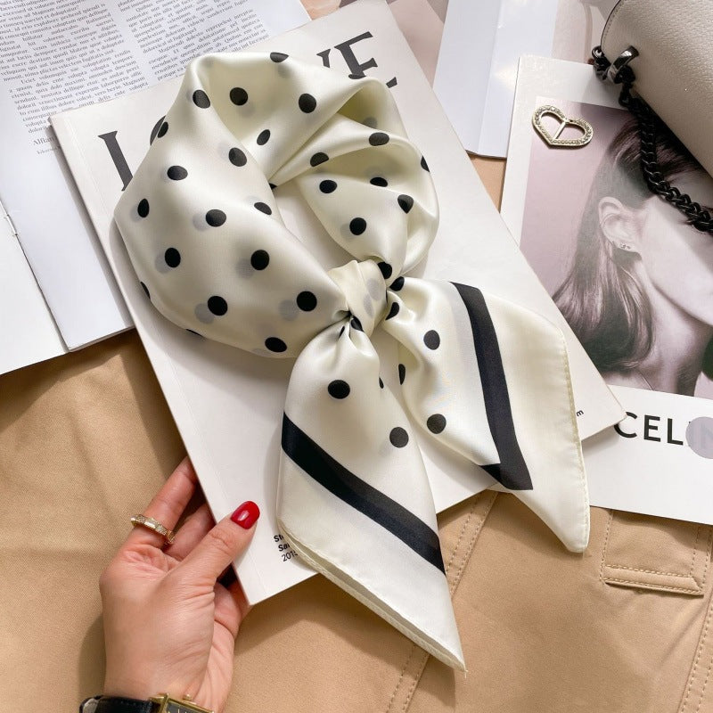 2026 Model 70 Silk-Like Collection Small Square Scarf, High-End Thin Scarf for Spring and Summer Sun Protection, Wholesale from Manufacturer