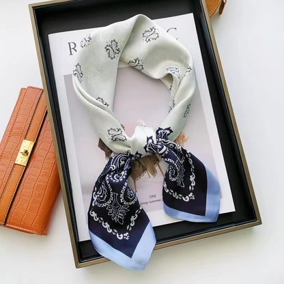 2026 Model 70 Silk-Like Collection Small Square Scarf, High-End Thin Scarf for Spring and Summer Sun Protection, Wholesale from Manufacturer