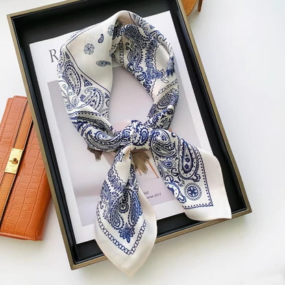 2026 Model 70 Silk-Like Collection Small Square Scarf, High-End Thin Scarf for Spring and Summer Sun Protection, Wholesale from Manufacturer