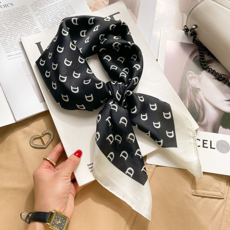 2026 Model 70 Silk-Like Collection Small Square Scarf, High-End Thin Scarf for Spring and Summer Sun Protection, Wholesale from Manufacturer