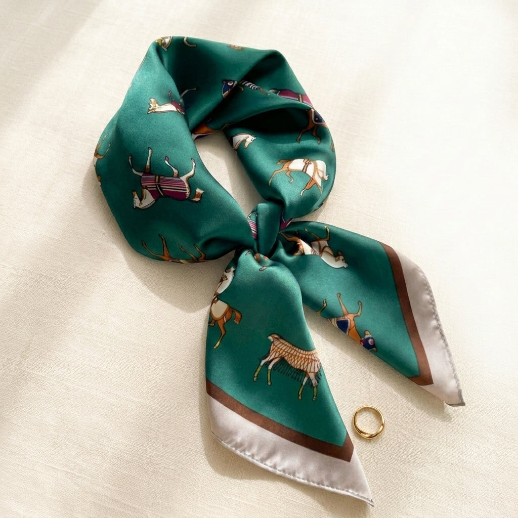 2026 Model 70 Silk-Like Collection Small Square Scarf, High-End Thin Scarf for Spring and Summer Sun Protection, Wholesale from Manufacturer